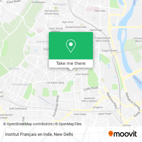 Institut Français en Inde map