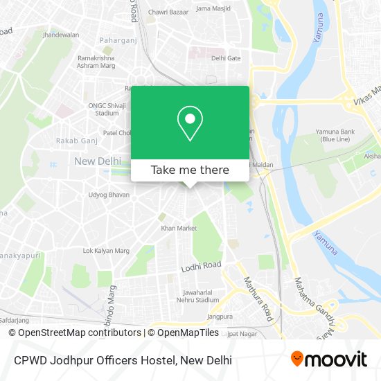 CPWD Jodhpur Officers Hostel map