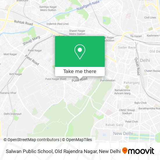 Salwan Public School, Old Rajendra Nagar map