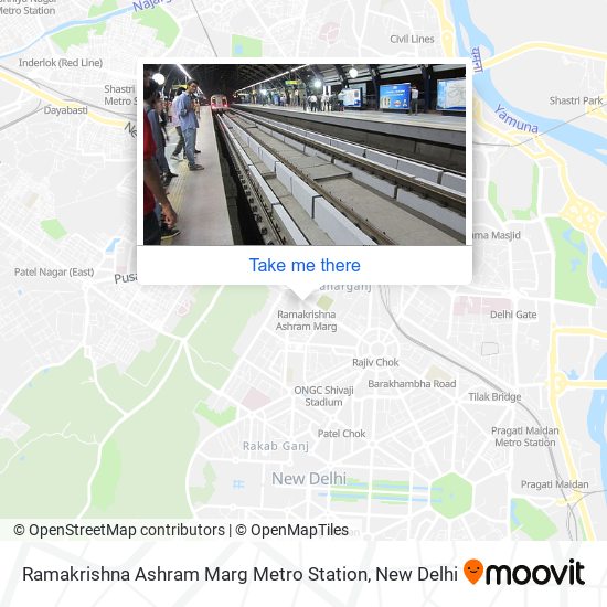 Ramakrishna Ashram Marg Metro Station map