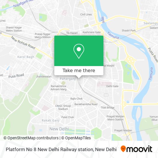 Platform No 8 New Delhi Railway station map