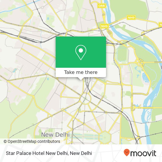 Star Palace Hotel New Delhi map