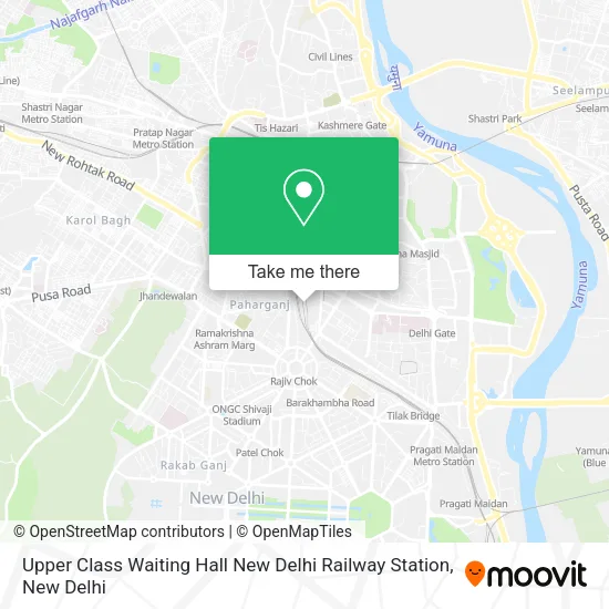 Upper Class Waiting Hall New Delhi Railway Station map