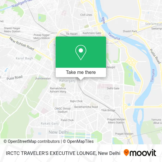 IRCTC TRAVELER'S EXECUTIVE LOUNGE map