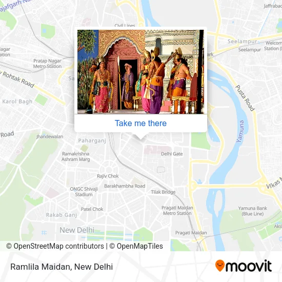 Ramlila Maidan map