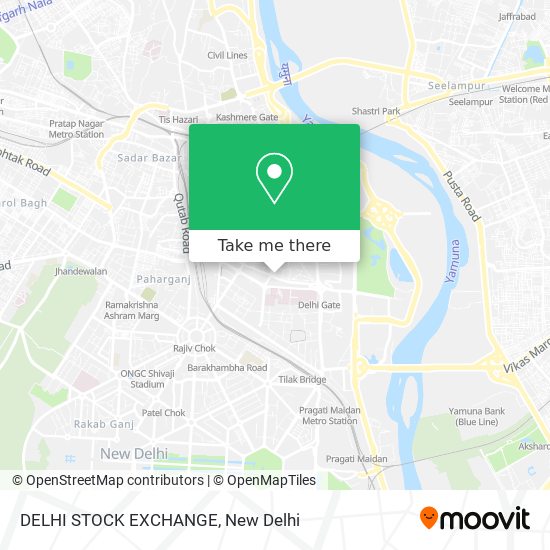 DELHI STOCK EXCHANGE map