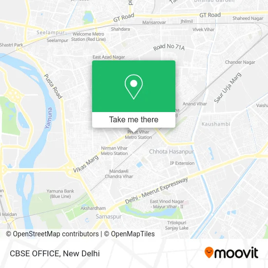 CBSE OFFICE map