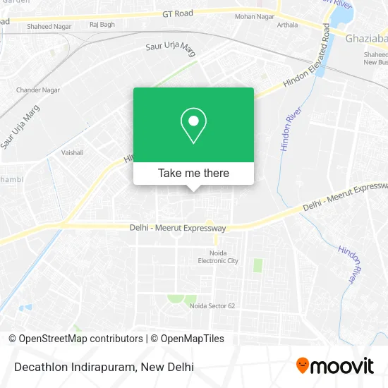 Decathlon Indirapuram map