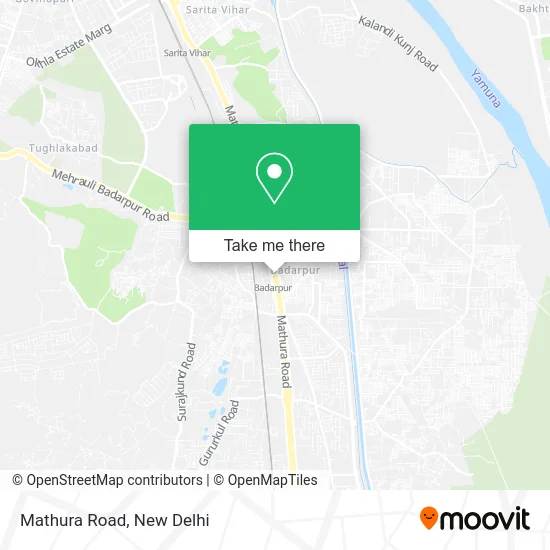 Mathura Road map