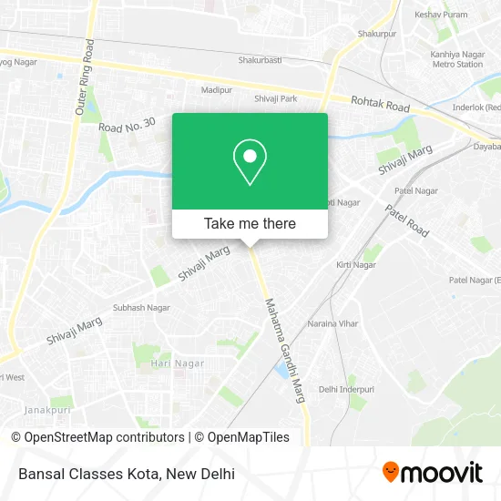 Bansal Classes Kota map