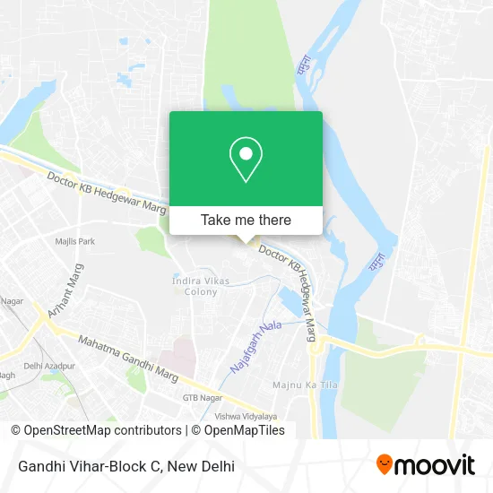 Gandhi Vihar-Block C map