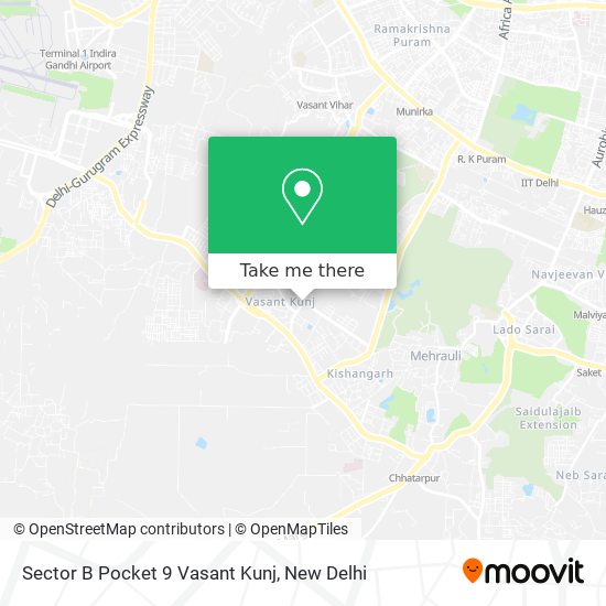 Sector B Pocket 9 Vasant Kunj map