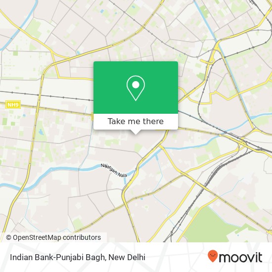 Indian Bank-Punjabi Bagh map