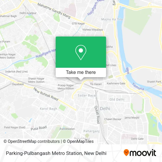 Parking-Pulbangash Metro Station map