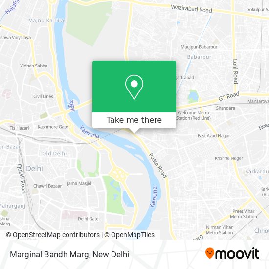 Marginal Bandh Marg map