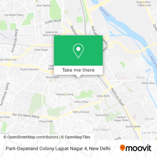 Park-Dayanand Colony Lajpat Nagar 4 map