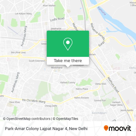 Park-Amar Colony Lajpat Nagar 4 map