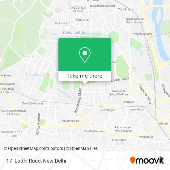 17, Lodhi Road map