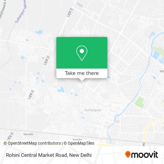 Rohini Central Market Road map