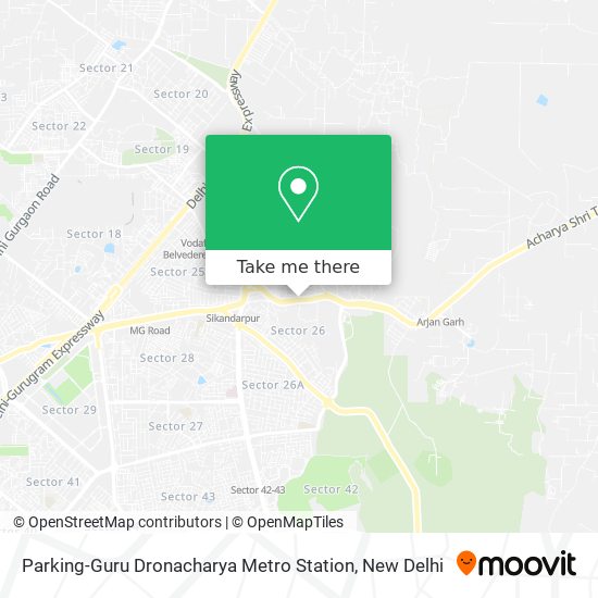 Parking-Guru Dronacharya Metro Station map