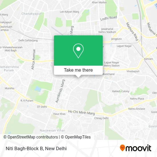 Niti Bagh-Block B map