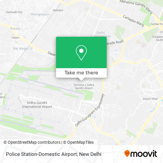 Police Station-Domestic Airport map