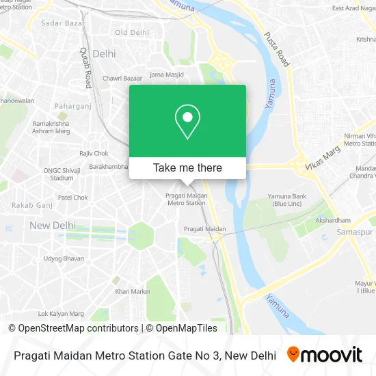 Pragati Maidan Metro Station Gate No 3 map