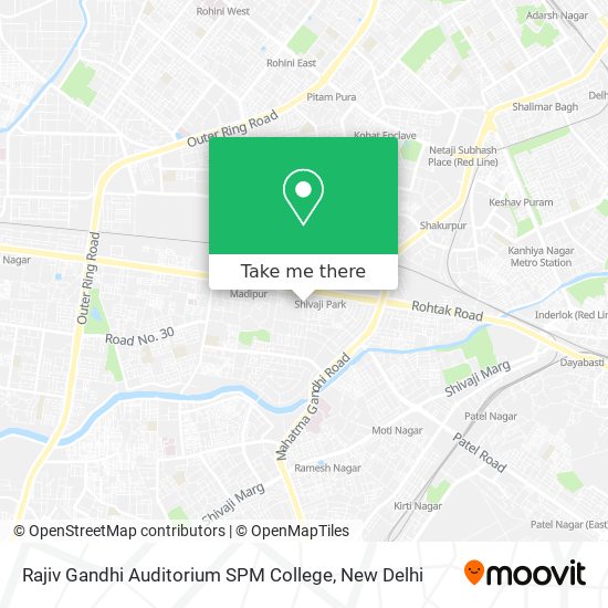 Rajiv Gandhi Auditorium SPM College map