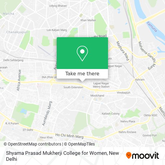 Shyama Prasad Mukherji College for Women map