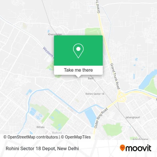 Rohini Sector 18 Depot map