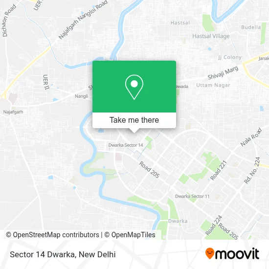 Sector 14 Dwarka map