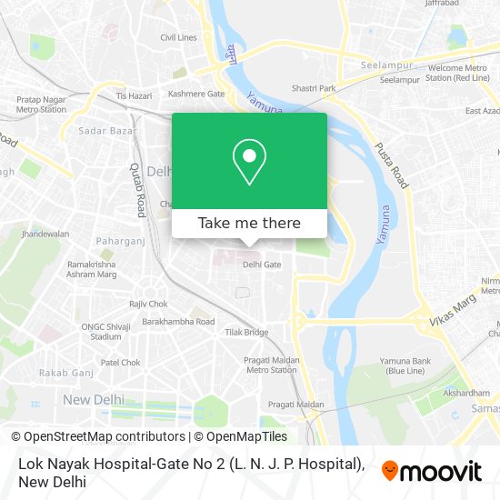 Lok Nayak Hospital-Gate No 2 (L. N. J. P. Hospital) map