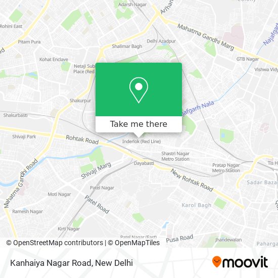 Kanhaiya Nagar Road map