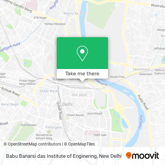 Babu Banarsi das Institute of Enginering map