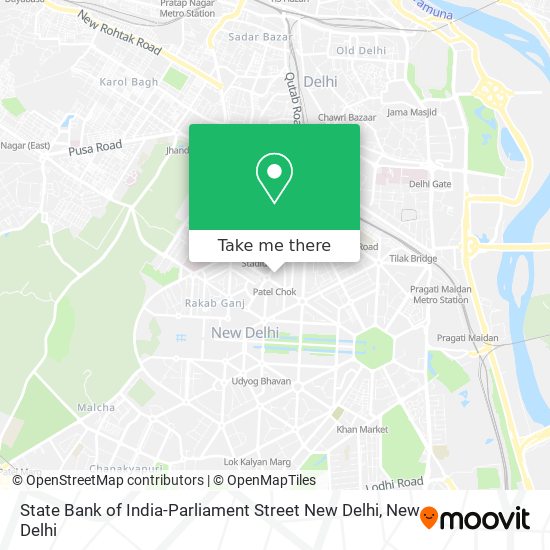 State Bank of India-Parliament Street New Delhi map