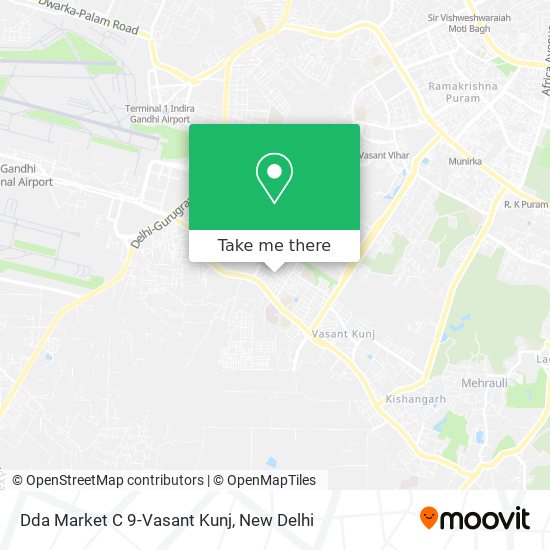 Dda Market C 9-Vasant Kunj map