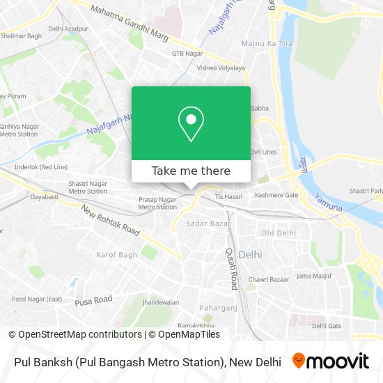 Pul Banksh (Pul Bangash Metro Station) map