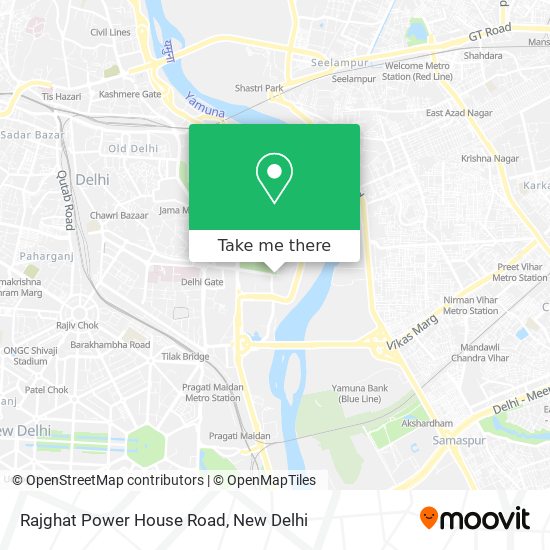 Rajghat Power House Road map