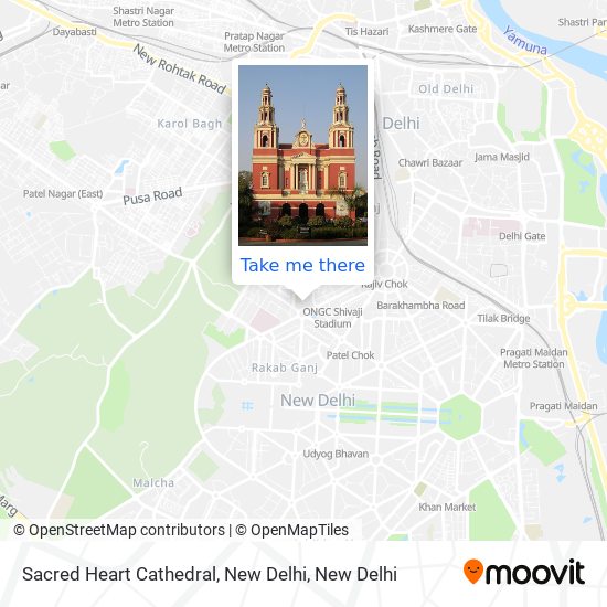 Sacred Heart Cathedral, New Delhi map