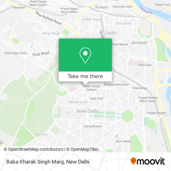 Baba Kharak Singh Marg map