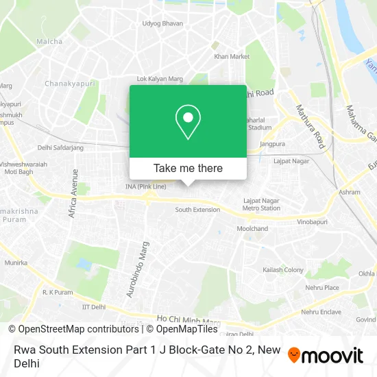 Rwa South Extension Part 1 J Block-Gate No 2 map