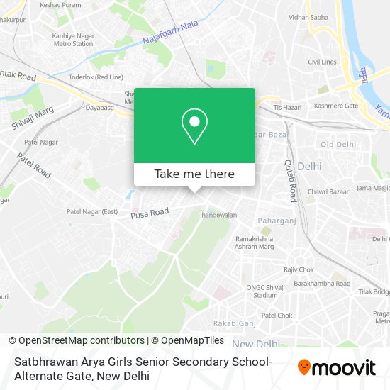 Satbhrawan Arya Girls Senior Secondary School-Alternate Gate map