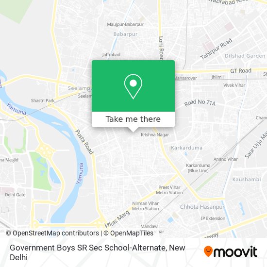 Government Boys SR Sec School-Alternate map