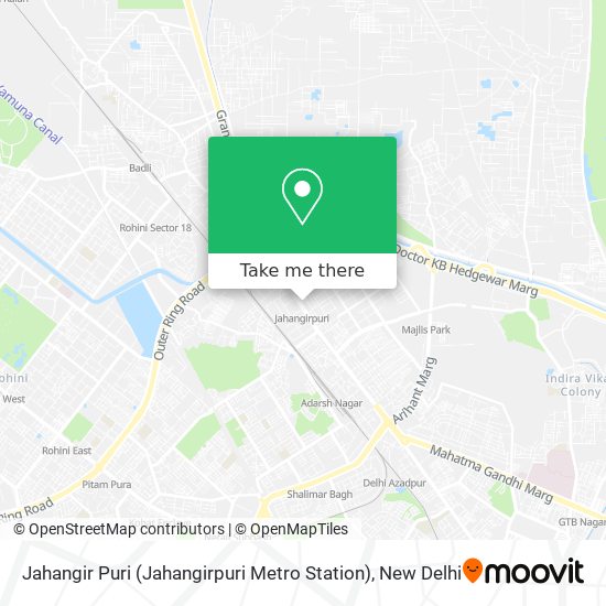 Jahangir Puri (Jahangirpuri Metro Station) map