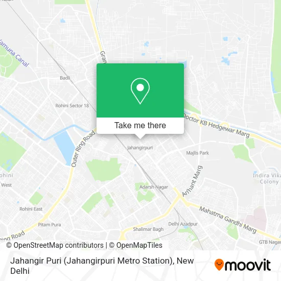 Jahangir Puri (Jahangirpuri Metro Station) map