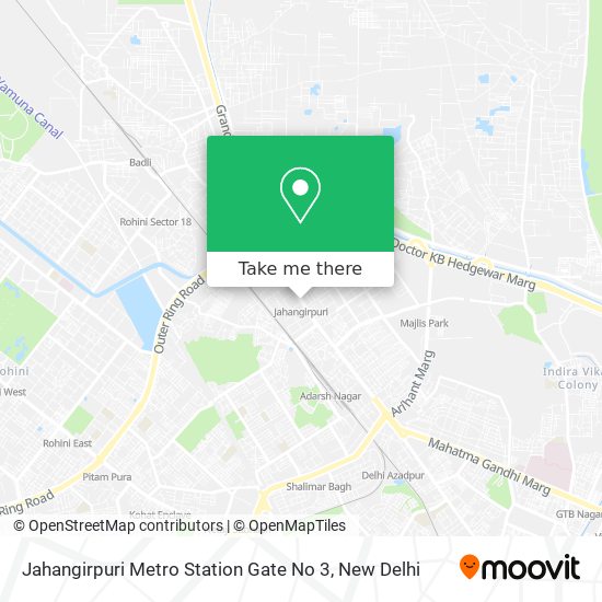 Jahangirpuri Metro Station Gate No 3 map