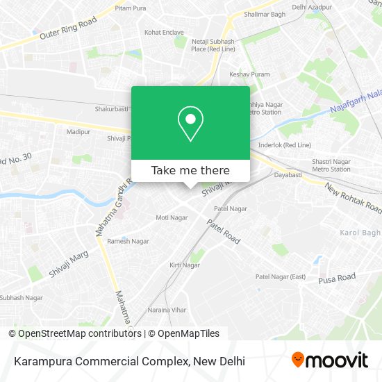 Karampura Commercial Complex map