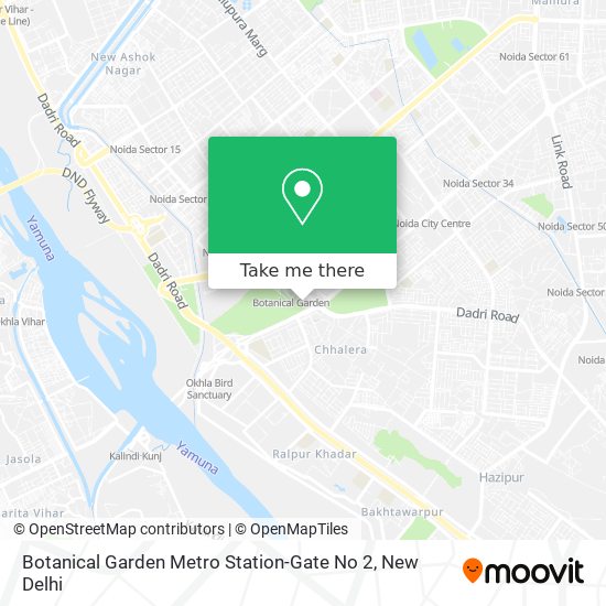 Botanical Garden Metro Station-Gate No 2 map