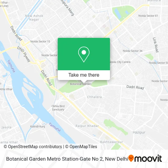 Botanical Garden Metro Station-Gate No 2 map