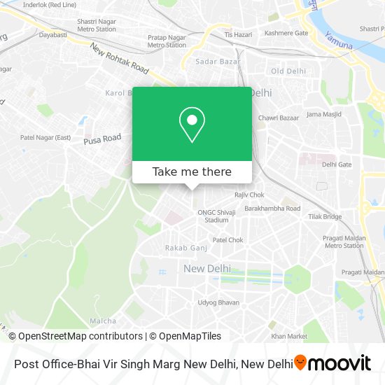 Post Office-Bhai Vir Singh Marg New Delhi map